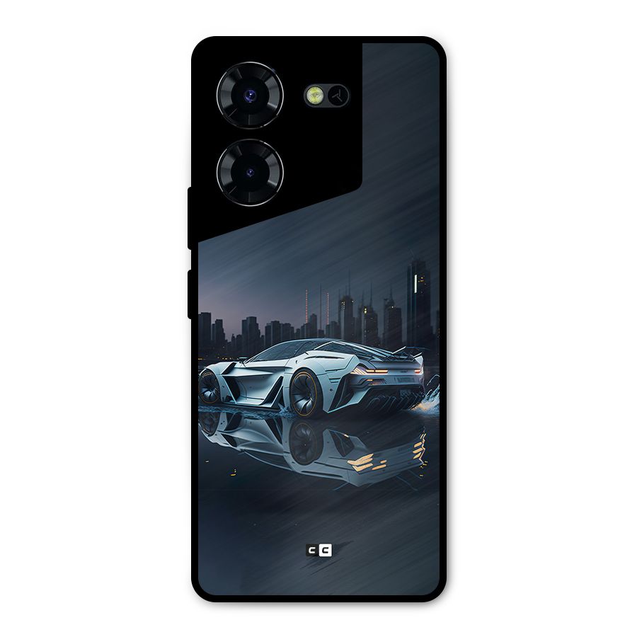 Car of Future Metal Back Case for Tecno Pova 5 Pro 5G