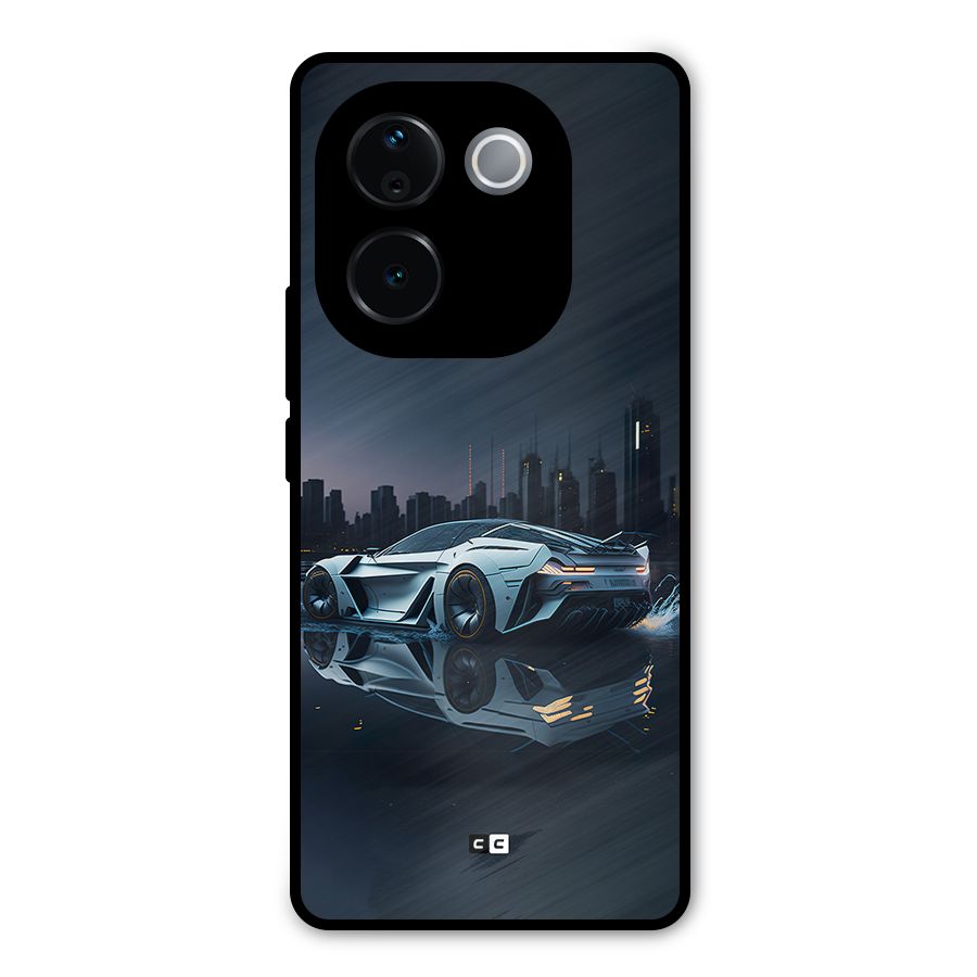 Car of Future Metal Back Case for Vivo T3 Pro