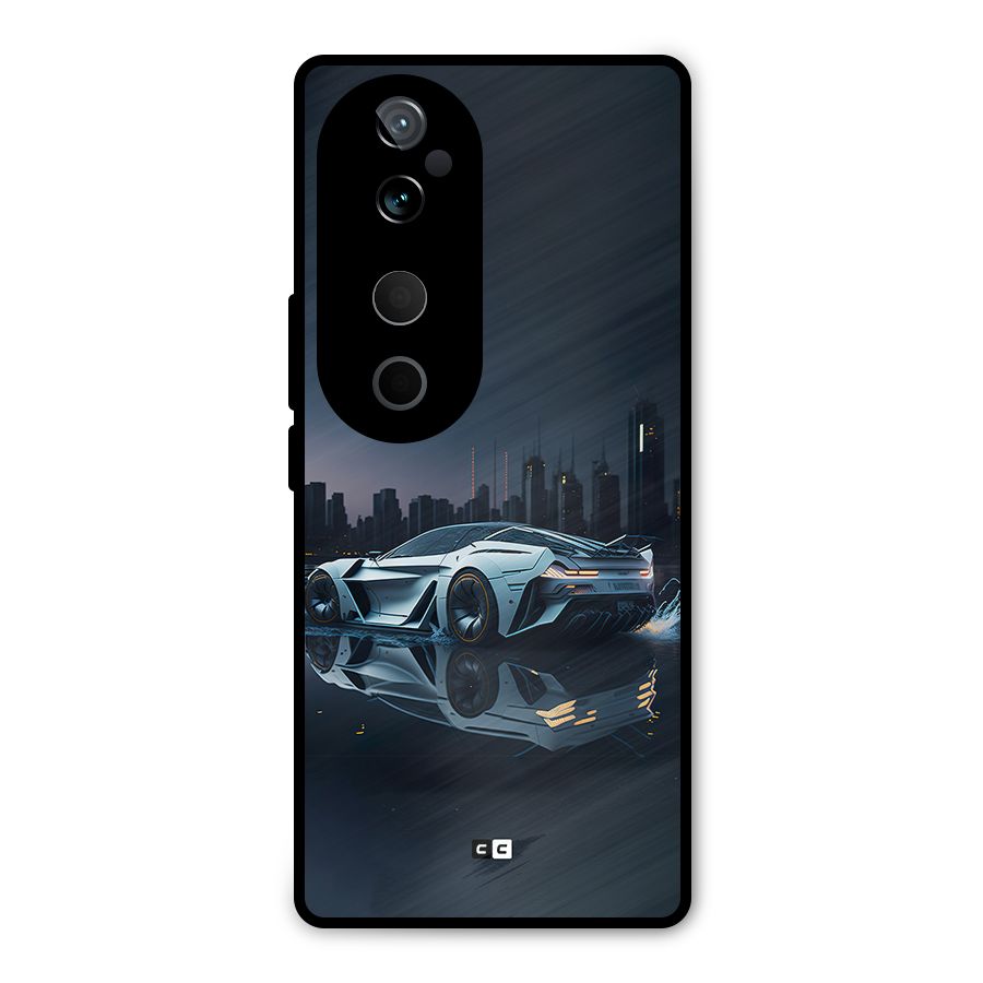 Car of Future Metal Back Case for Vivo T3 Ultra