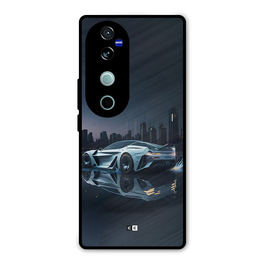 Car of Future Metal Back Case for Vivo V40 Pro