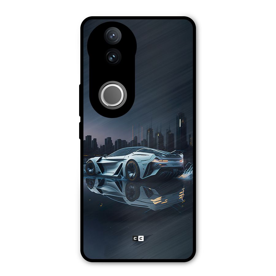 Car of Future Metal Back Case for Vivo V50e