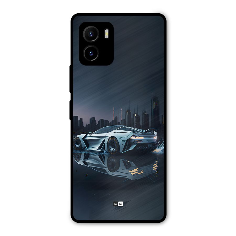 Car of Future Metal Back Case for Vivo Y15s