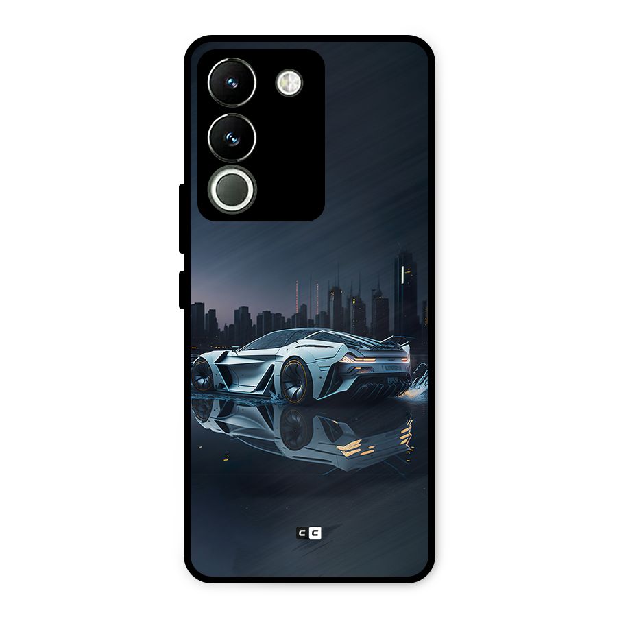 Car of Future Metal Back Case for Vivo Y200