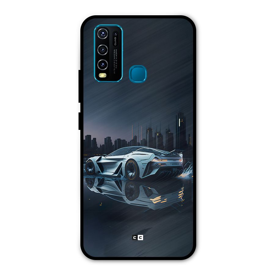 Car of Future Metal Back Case for Vivo Y30