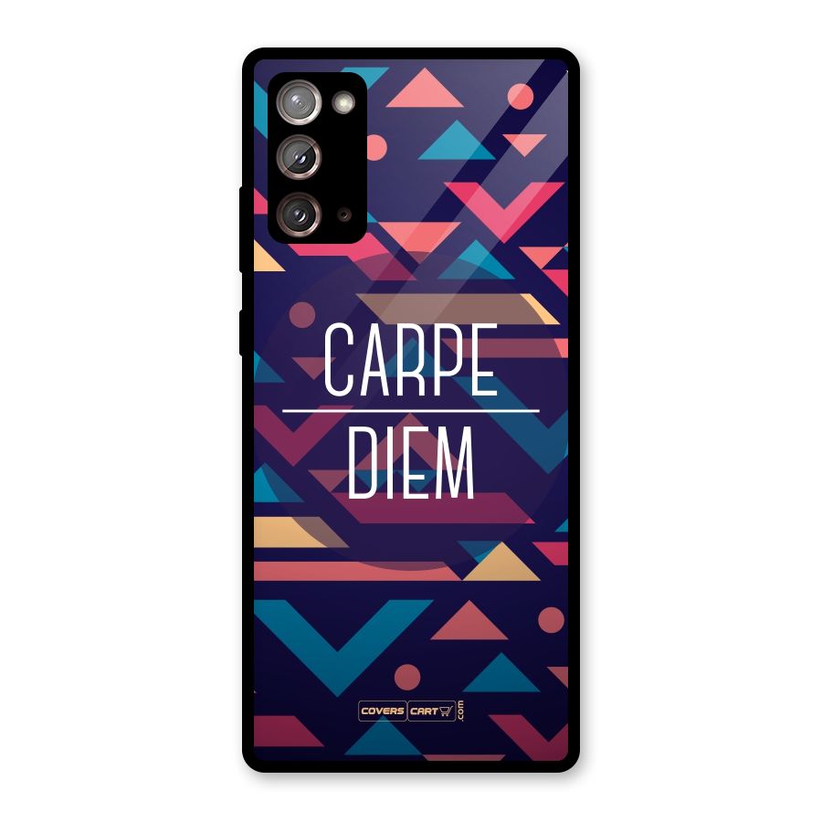 Carpe Diem Glass Back Case for Galaxy Note 20