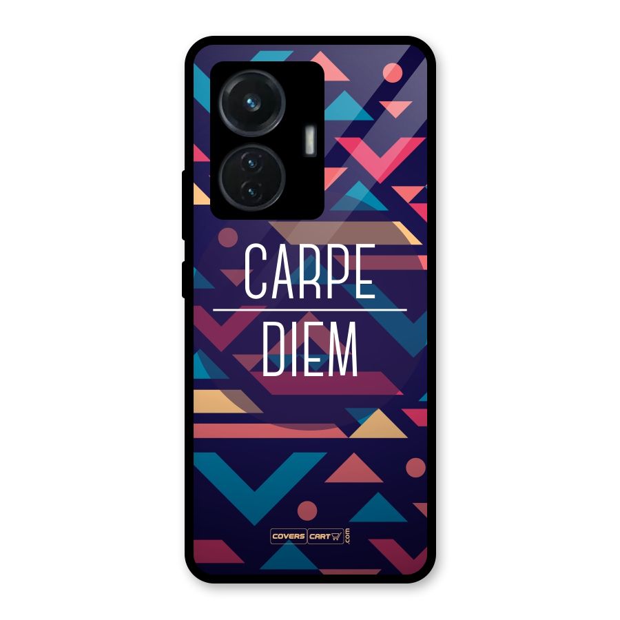 Carpe Diem Glass Back Case for Vivo T1 44W