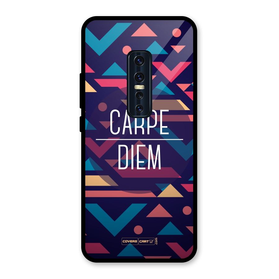 Carpe Diem Glass Back Case for Vivo V17 Pro