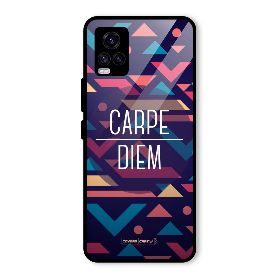 Carpe Diem Glass Back Case for Vivo V20 2021