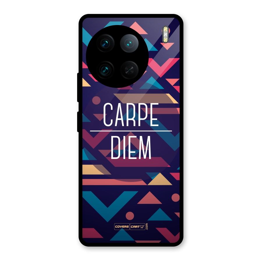 Carpe Diem Glass Back Case for Vivo X90 Pro