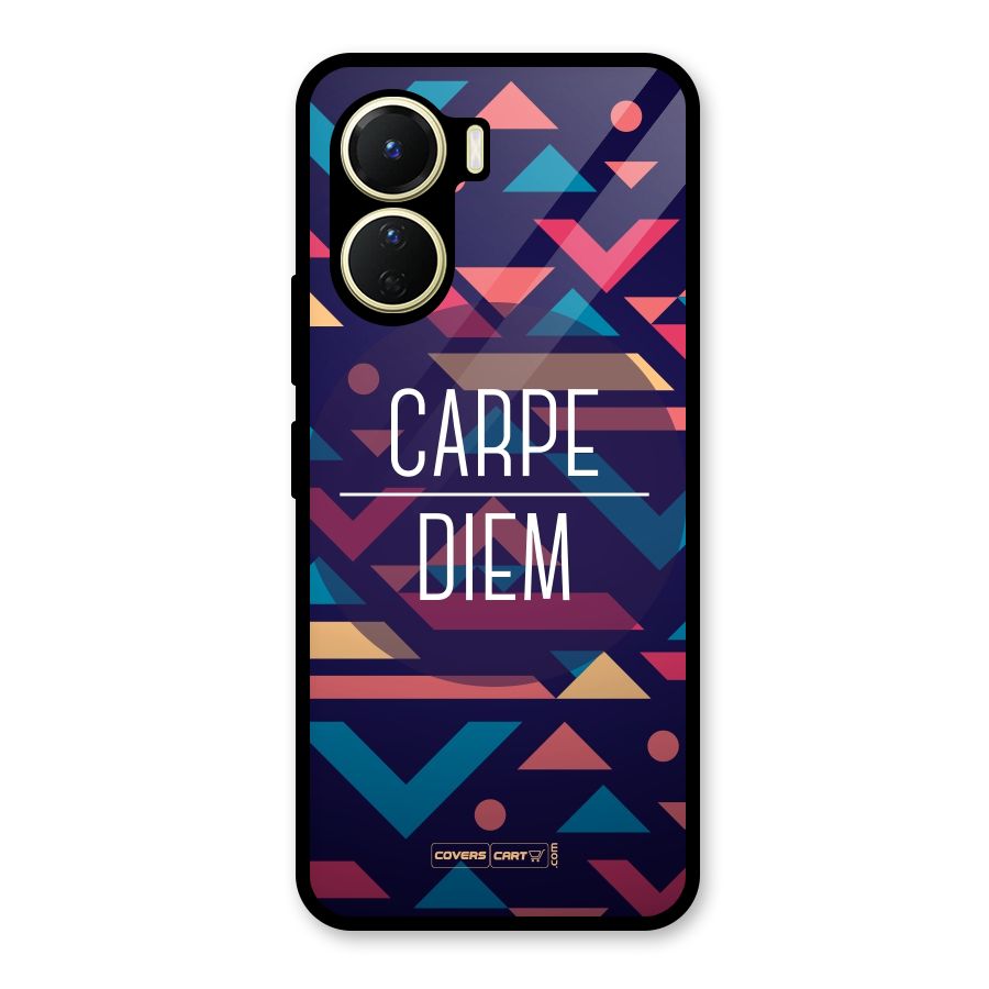 Carpe Diem Glass Back Case for Vivo Y16