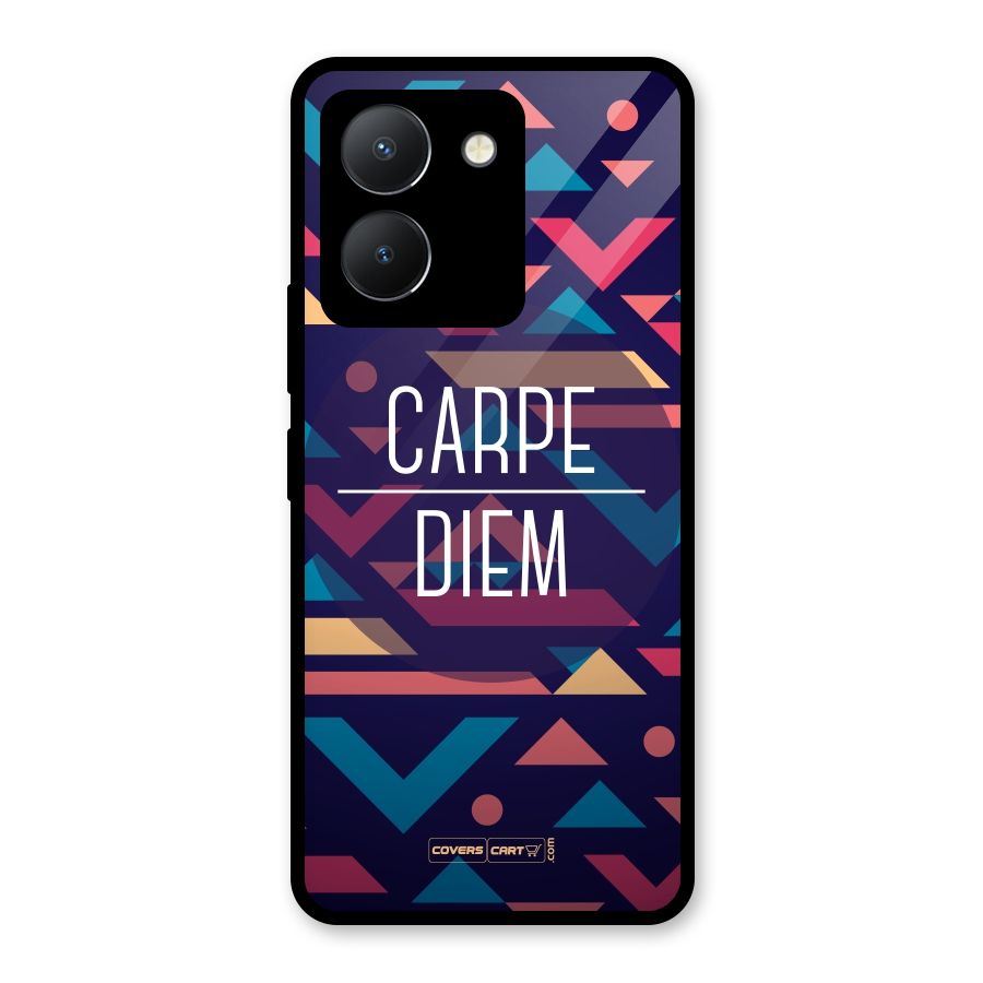 Carpe Diem Glass Back Case for Vivo Y36