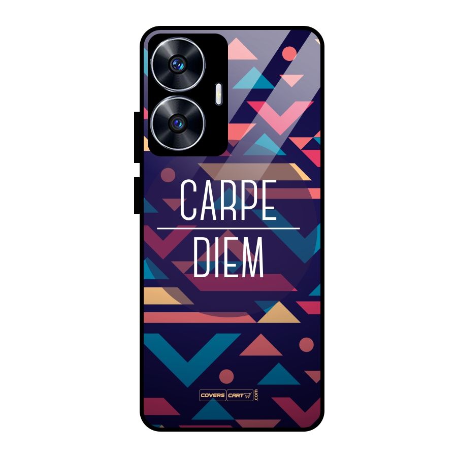 Carpe Diem Glass Back Case for realme C55