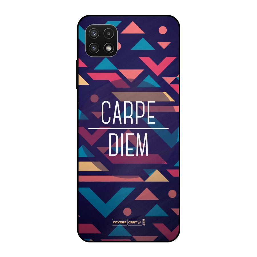Carpe Diem Metal Back Case for Galaxy A22 5G