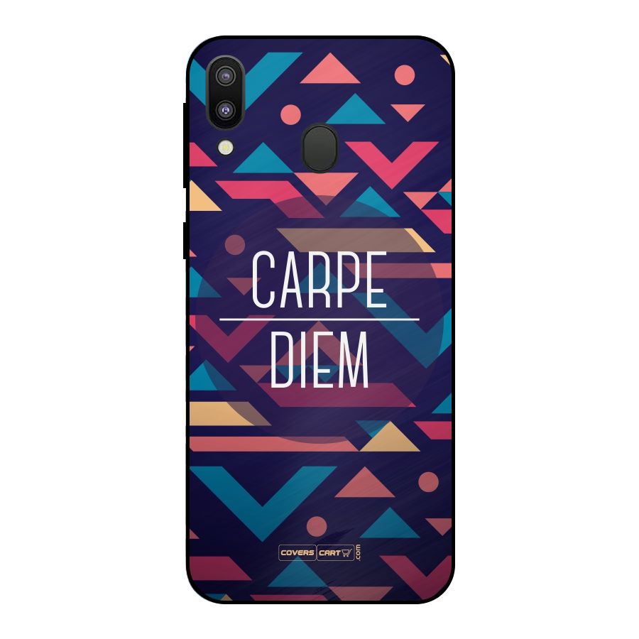 Carpe Diem Metal Back Case for Galaxy M20