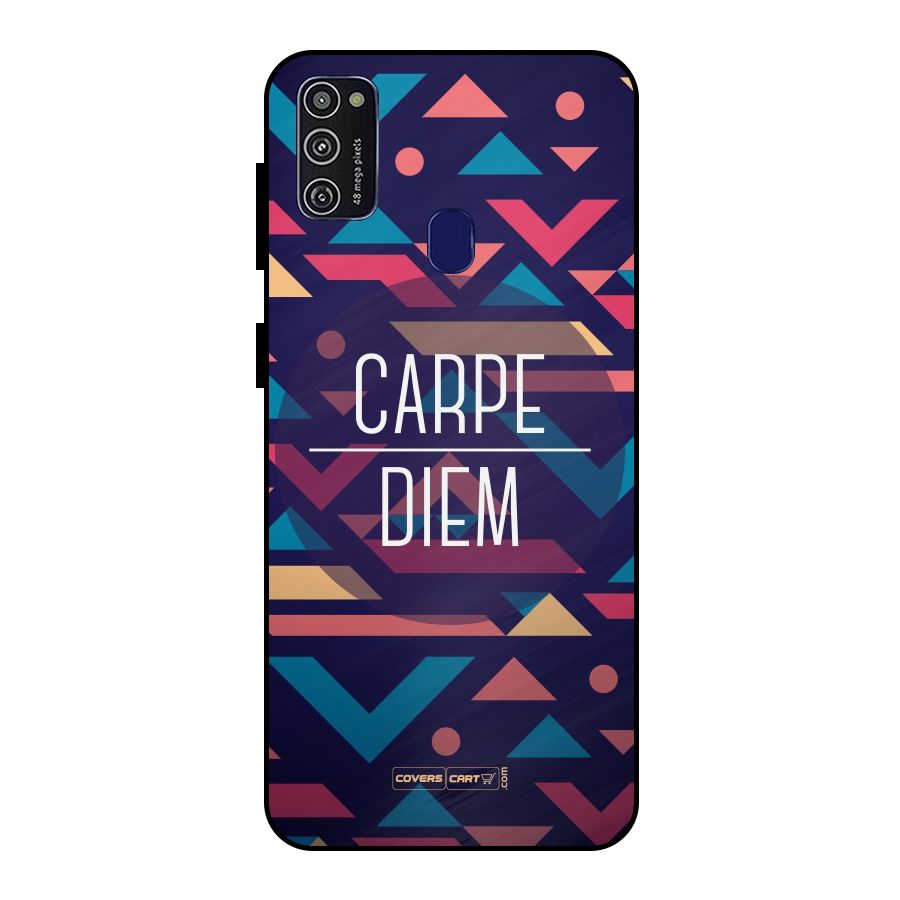 Carpe Diem Metal Back Case for Galaxy M21