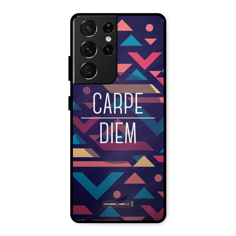 Carpe Diem Metal Back Case for Galaxy S21 Ultra 5G