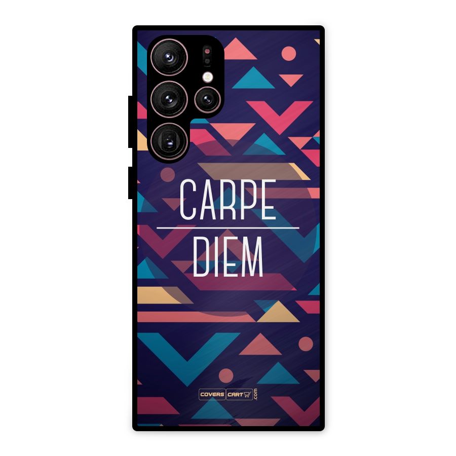 Carpe Diem Metal Back Case for Galaxy S22 Ultra 5G