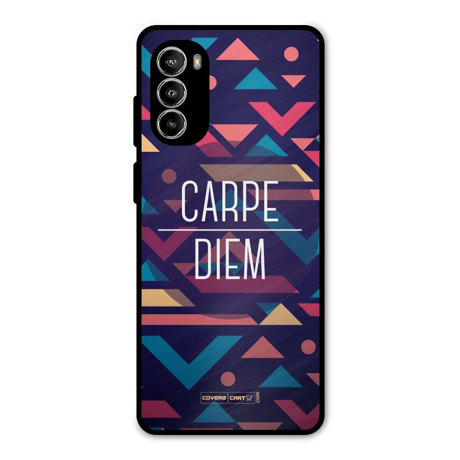 Carpe Diem Metal Back Case for Moto G52