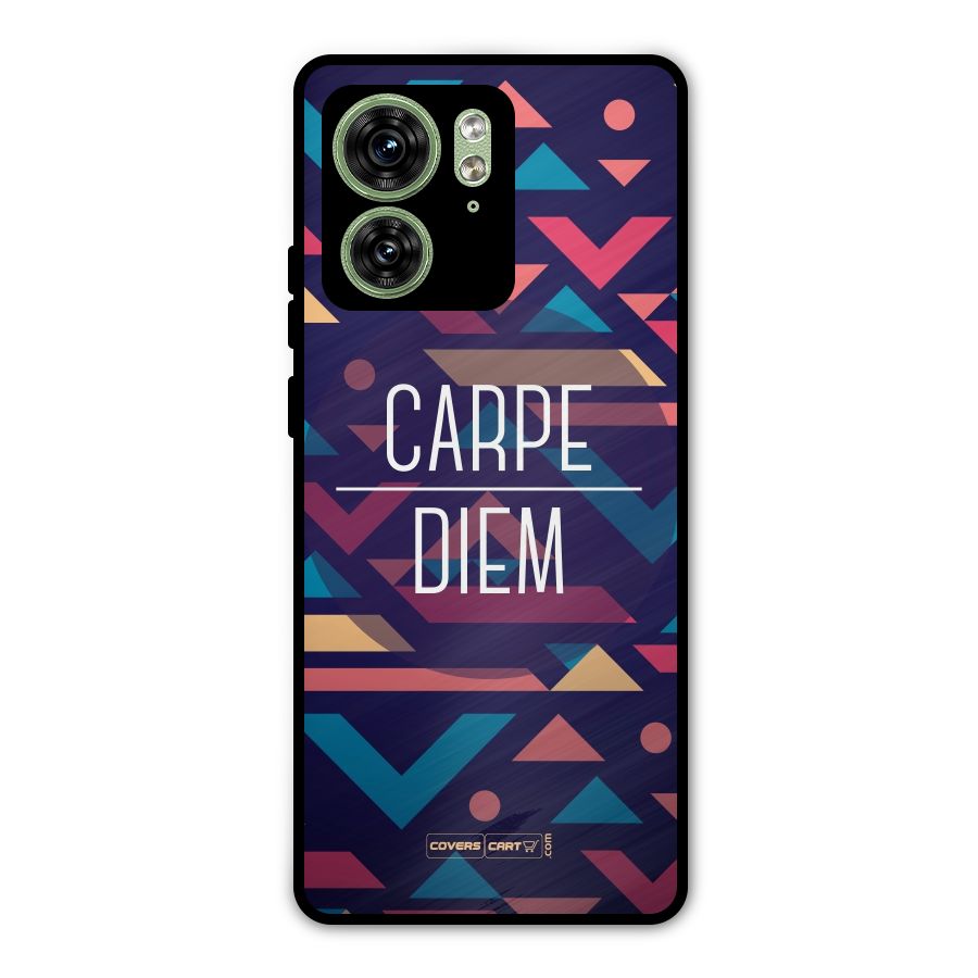 Carpe Diem Metal Back Case for Motorola Edge 40 5G