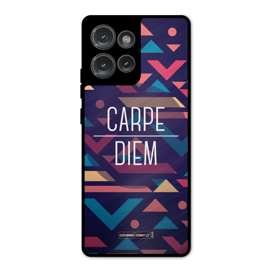 Carpe Diem Metal Back Case for Motorola Edge 50