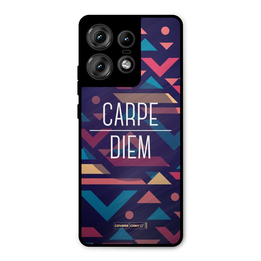 Carpe Diem Metal Back Case for Motorola Edge 50 Pro