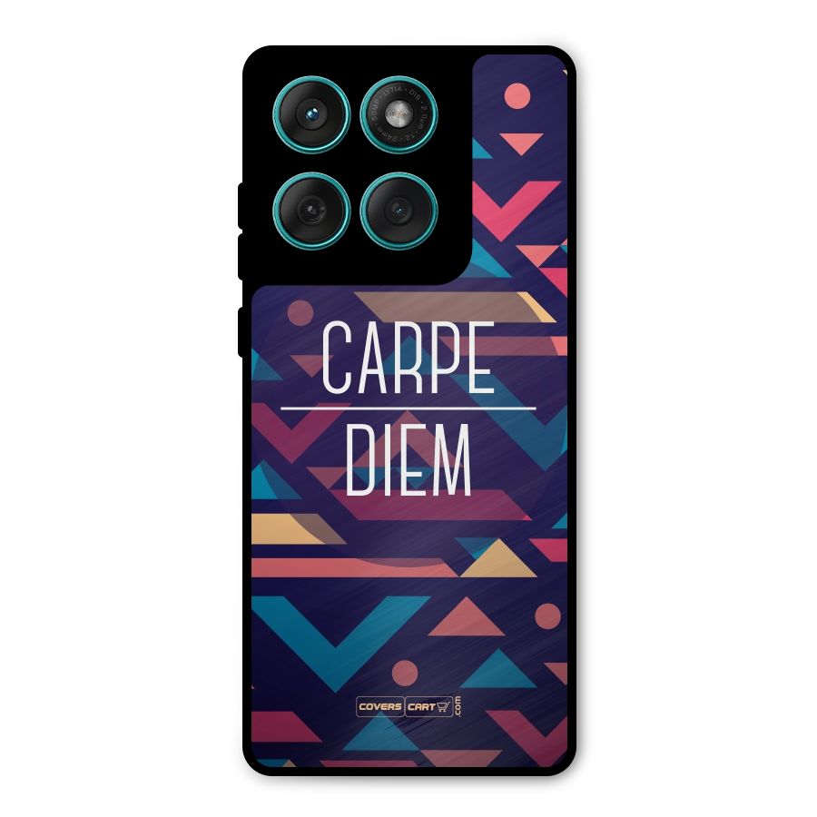 Carpe Diem Metal Back Case for Motorola Edge 60 Fusion