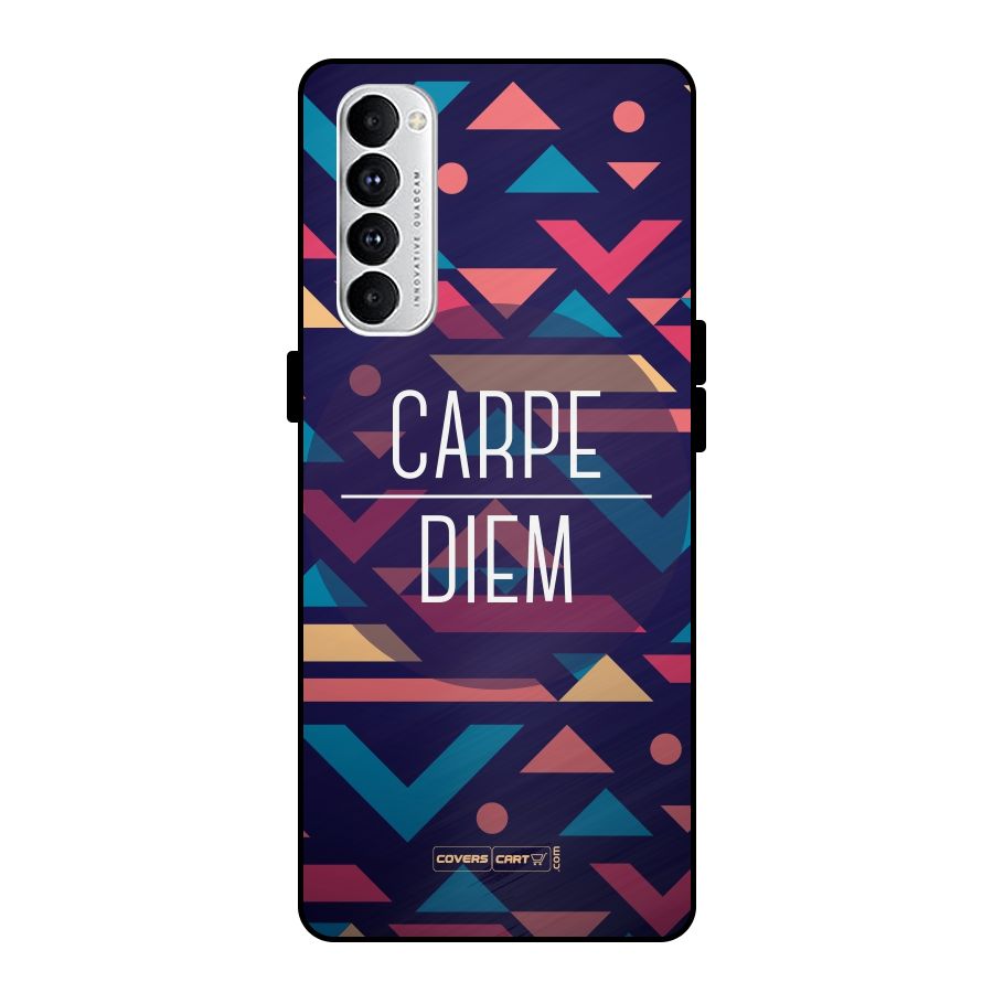 Carpe Diem Metal Back Case for Oppo Reno4 Pro