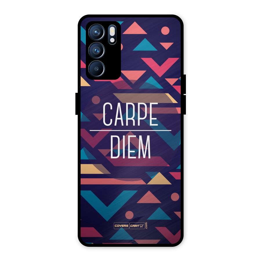 Carpe Diem Metal Back Case for Oppo Reno6 5G