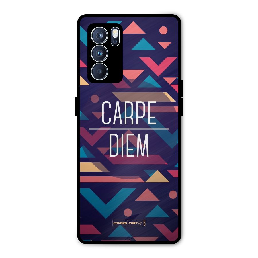 Carpe Diem Metal Back Case for Oppo Reno6 Pro 5G