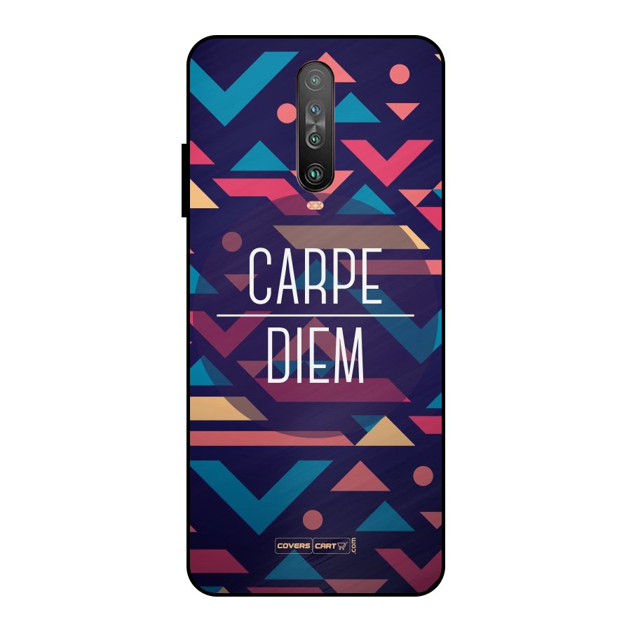 Carpe Diem Metal Back Case for Poco X2