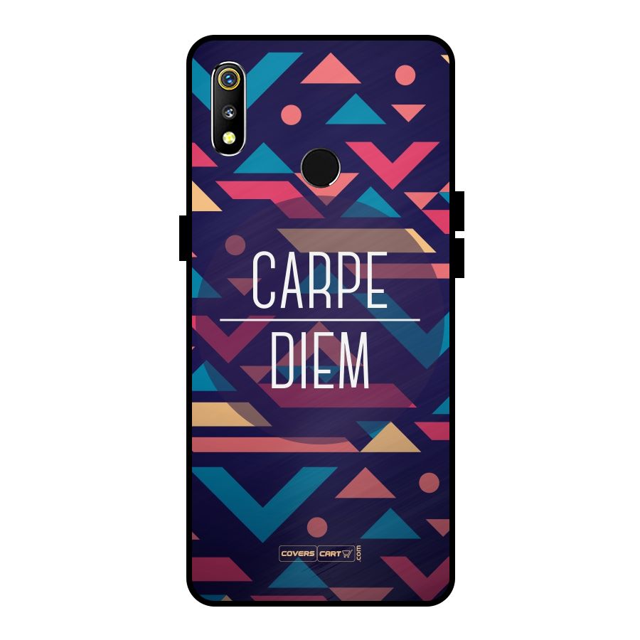 Carpe Diem Metal Back Case for Realme 3