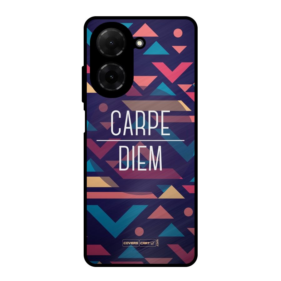 Carpe Diem Metal Back Case for Redmi A5 4G