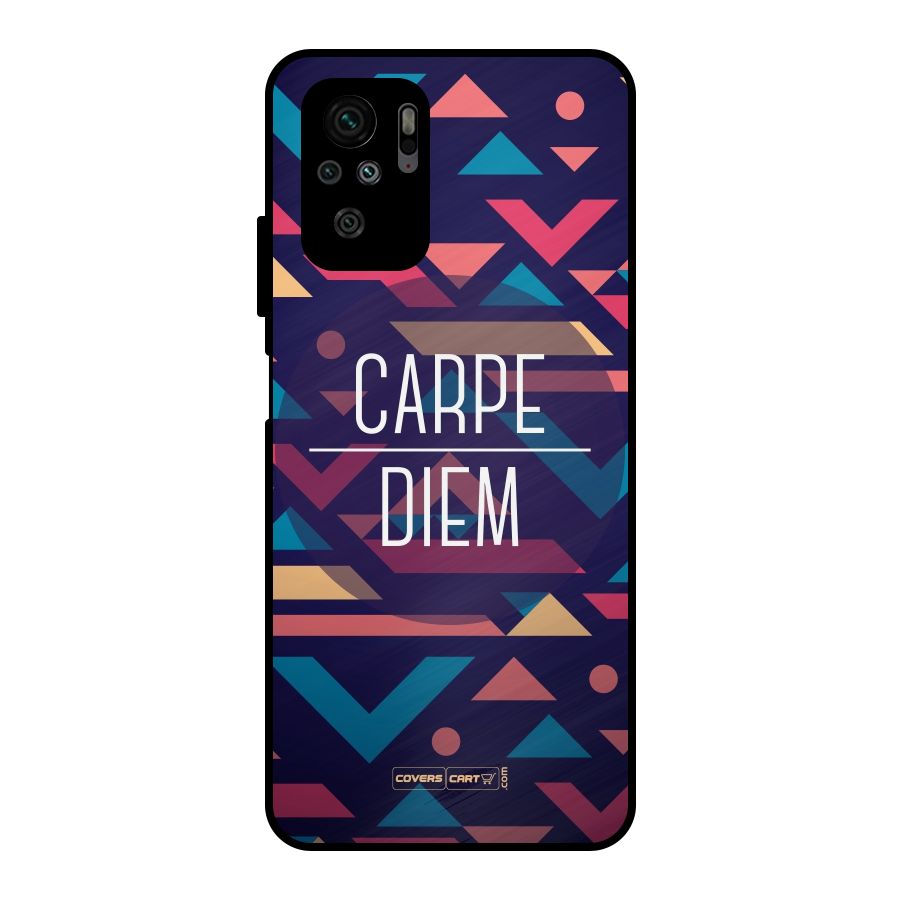 Carpe Diem Metal Back Case for Redmi Note 10S