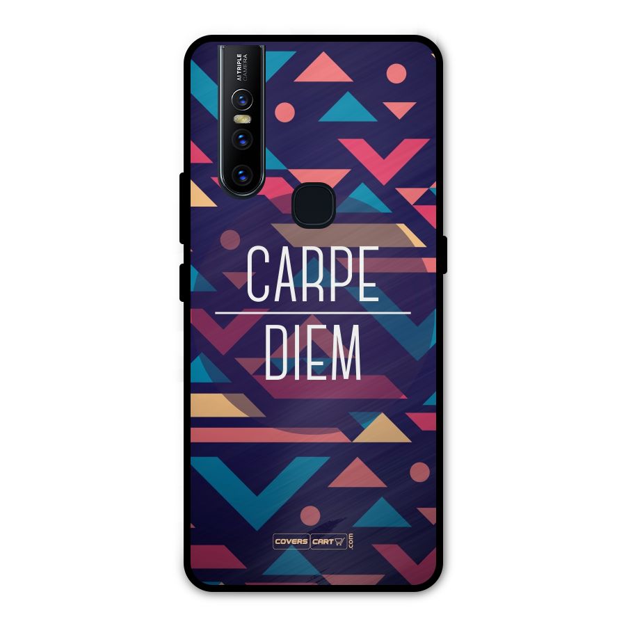 Carpe Diem Metal Back Case for Vivo V15