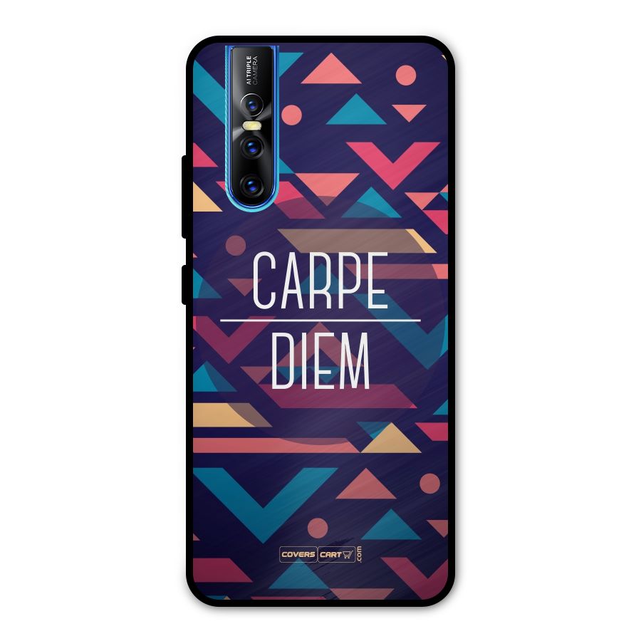 Carpe Diem Metal Back Case for Vivo V15 Pro