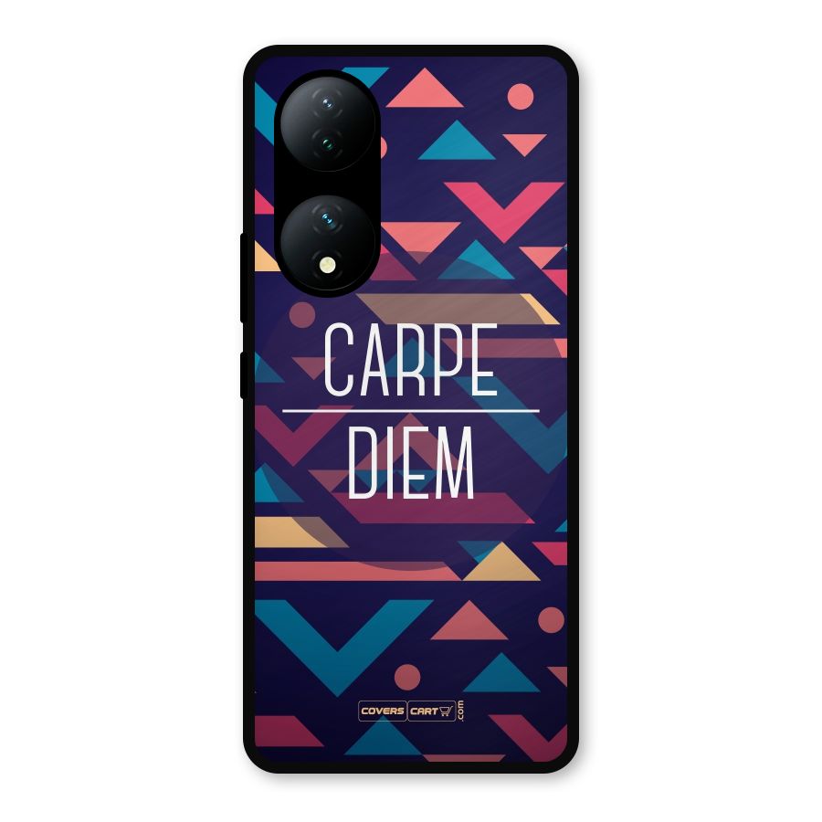 Carpe Diem Metal Back Case for Vivo Y100a