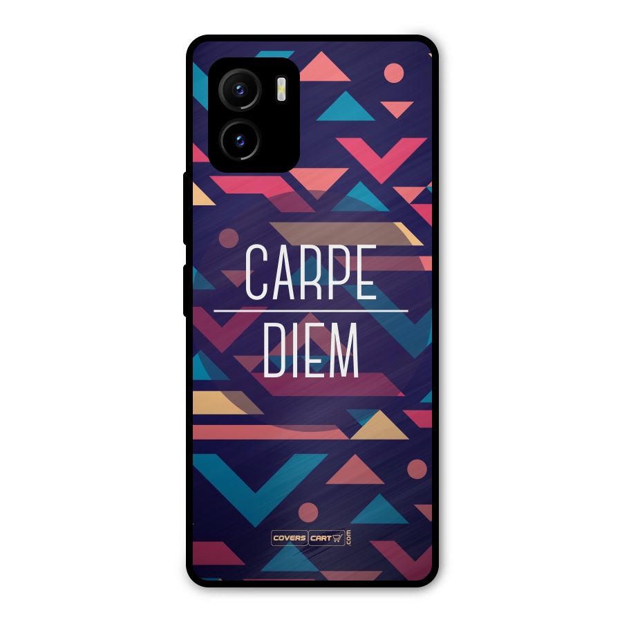 Carpe Diem Metal Back Case for Vivo Y15s