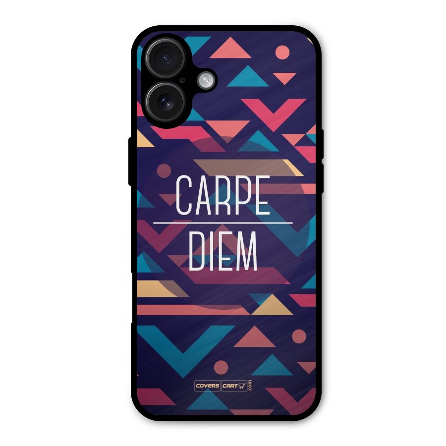 Carpe Diem Metal Back Case for iPhone 16 Plus