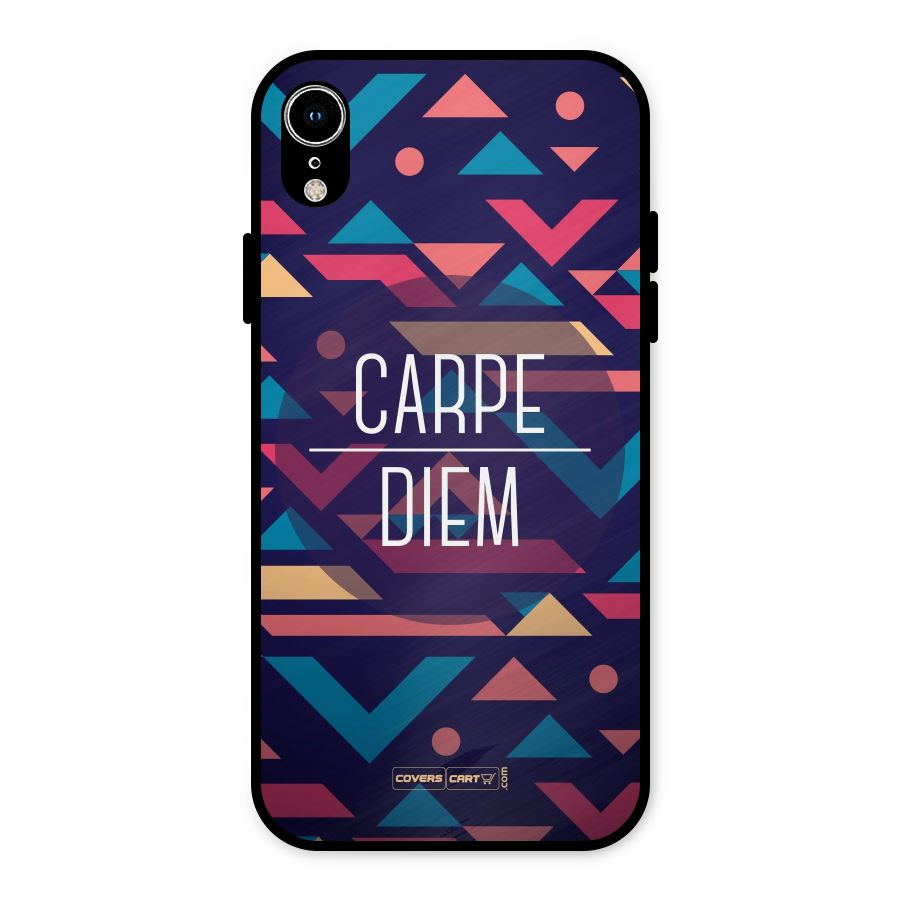 Carpe Diem Metal Back Case for iPhone XR