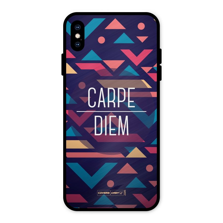 Carpe Diem Metal Back Case for iPhone XS Max