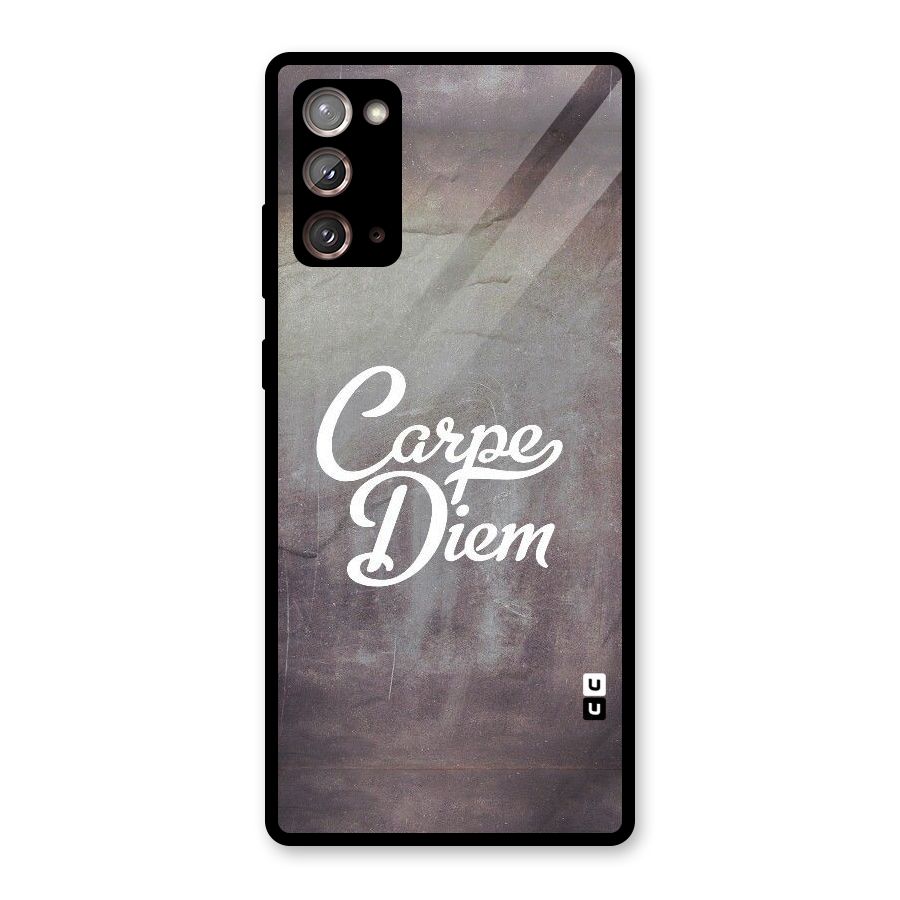 Carpe Diem Rugged Glass Back Case for Galaxy Note 20