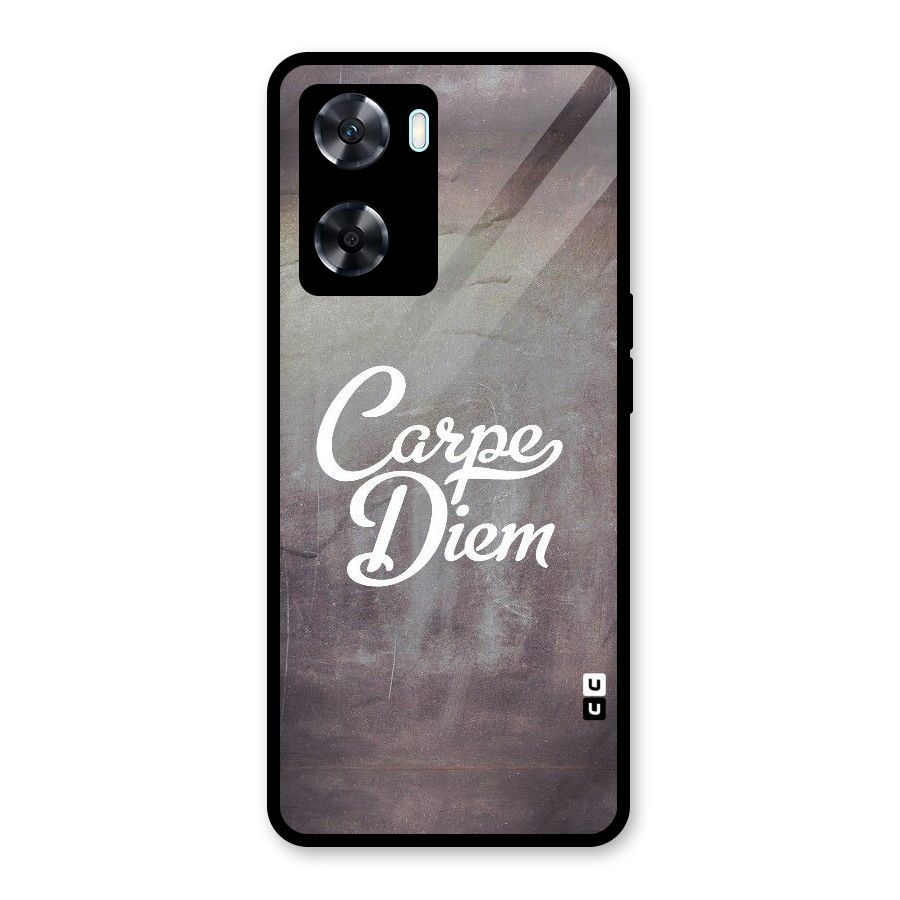 Carpe Diem Rugged Glass Back Case for Oppo A77s