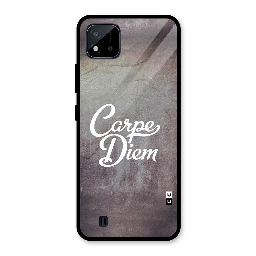 Carpe Diem Rugged Glass Back Case for Realme C11 2021