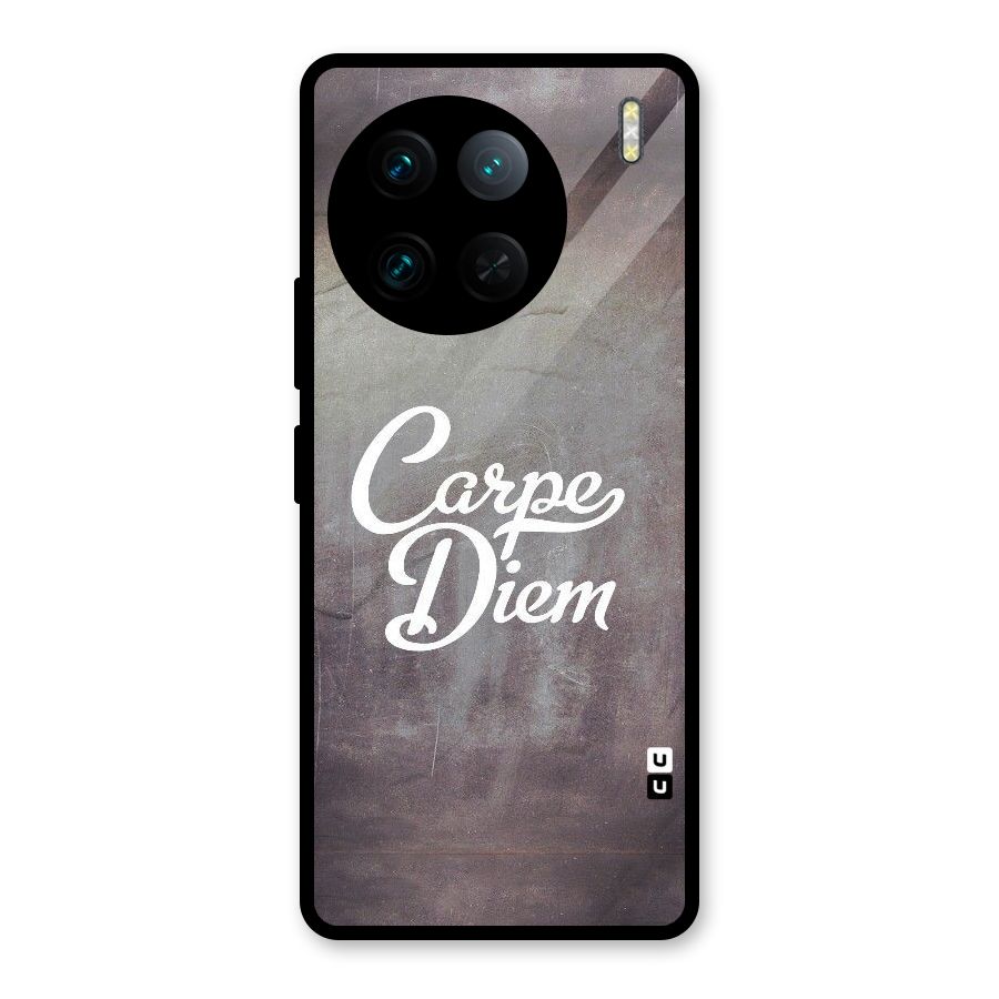 Carpe Diem Rugged Glass Back Case for Vivo X90 Pro