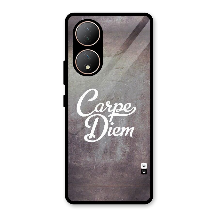 Carpe Diem Rugged Glass Back Case for Vivo Y100A