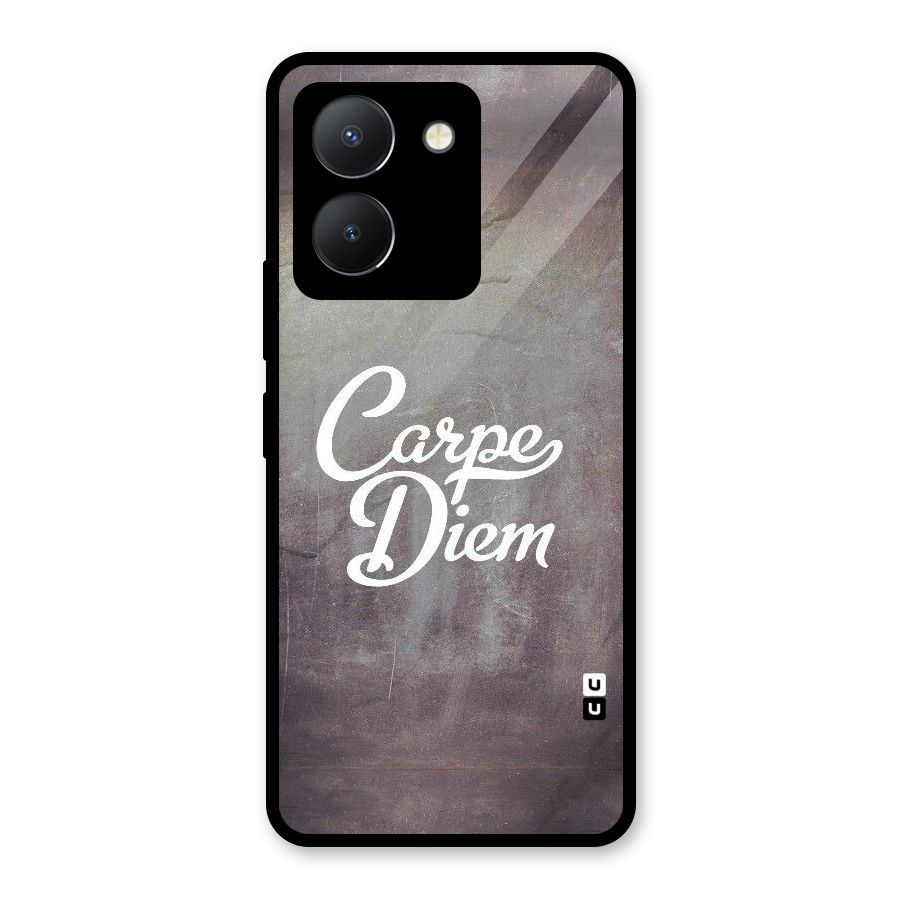 Carpe Diem Rugged Glass Back Case for Vivo Y36