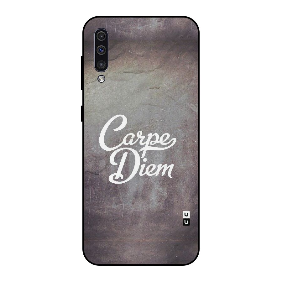 Carpe Diem Rugged Metal Back Case for Galaxy A50s