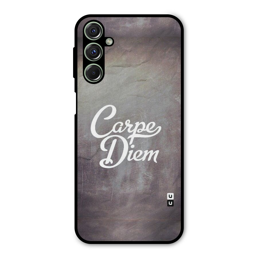 Carpe Diem Rugged Metal Back Case for Galaxy F34