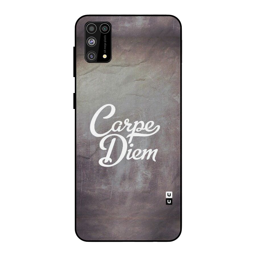 Carpe Diem Rugged Metal Back Case for Galaxy F41