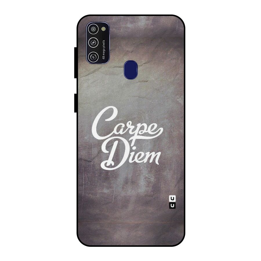 Carpe Diem Rugged Metal Back Case for Galaxy M30s